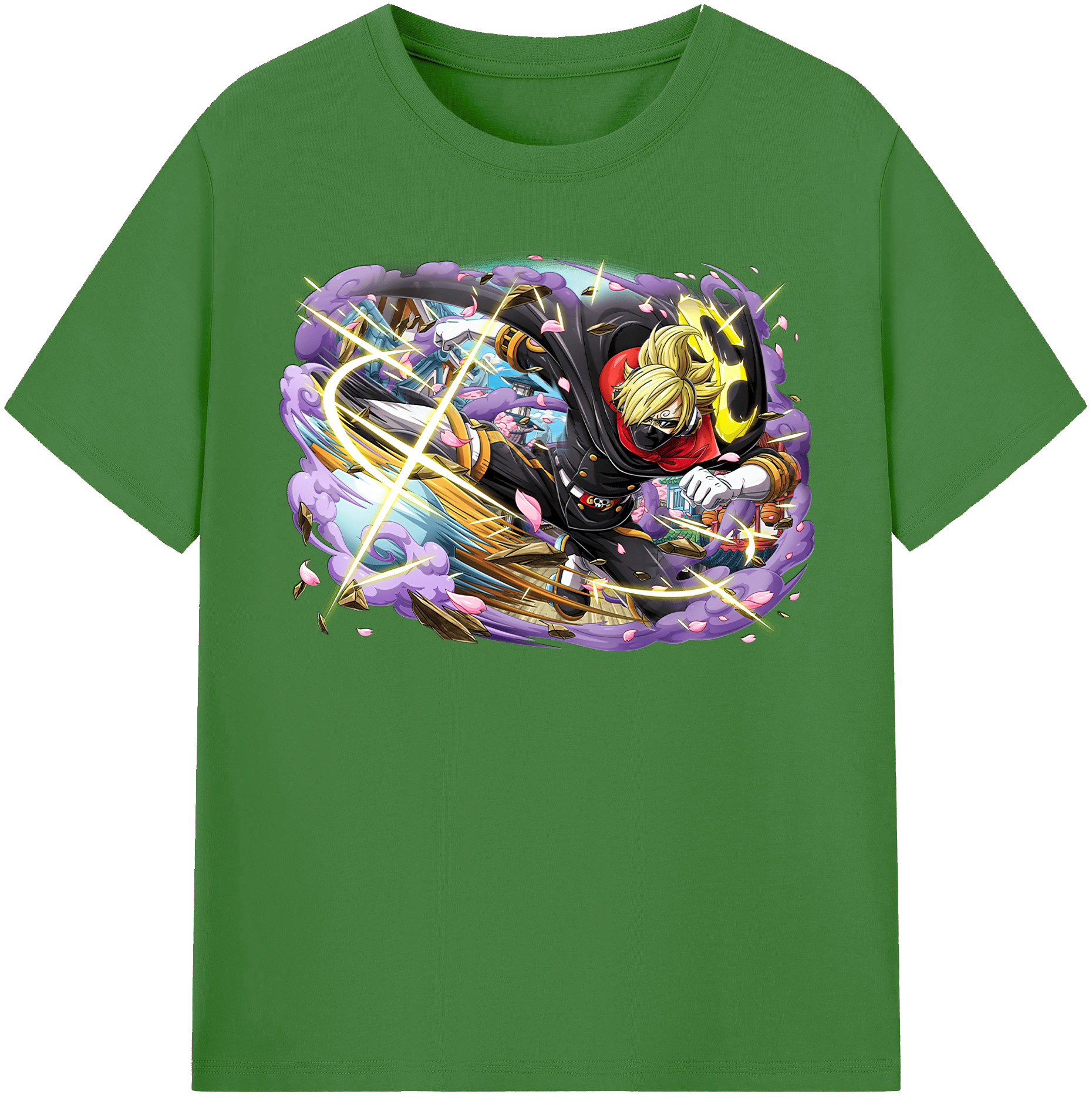 （画像用） ワンピース サンジ ONE PIECE Sanji レディースカジュアルプリントTシャツ（綿100％）
